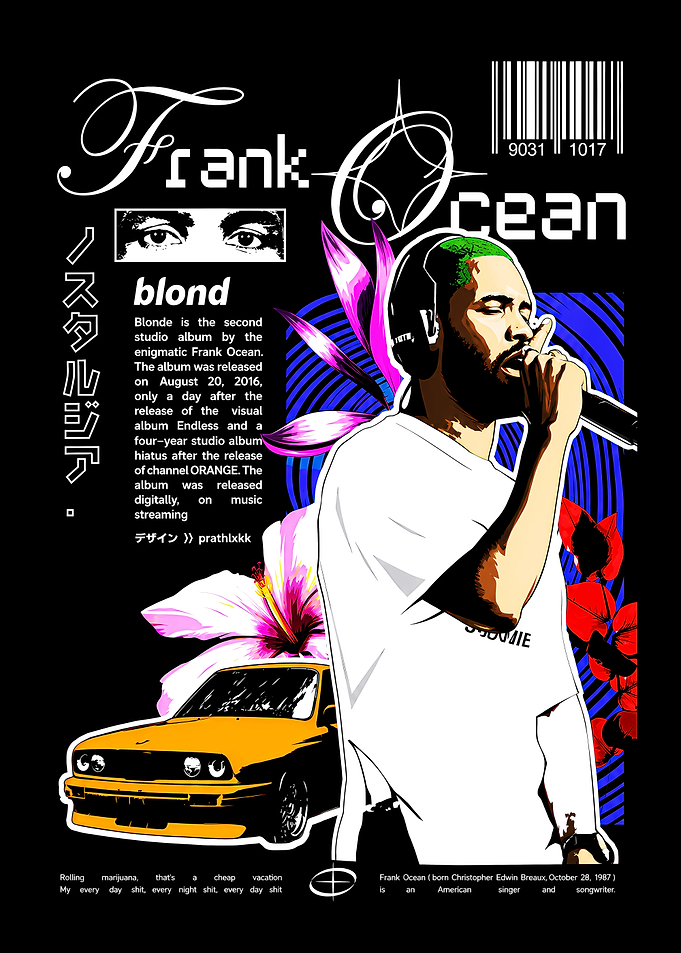 Frank Ocean Blond Album Poster