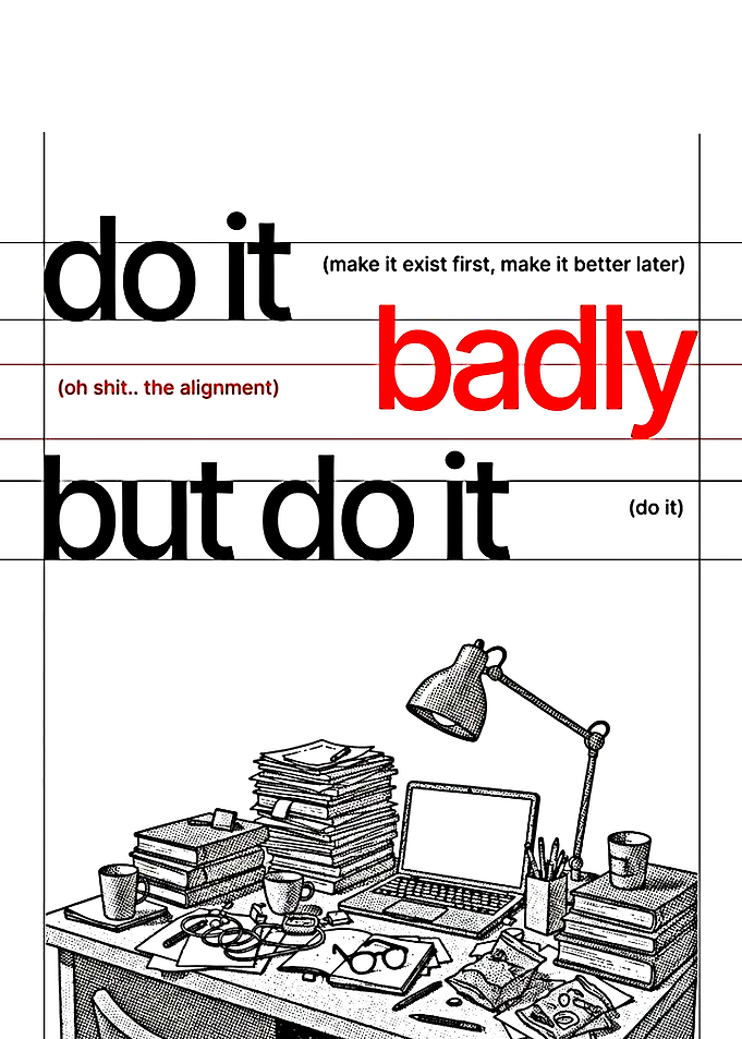 Do It Badly Motivational Poster