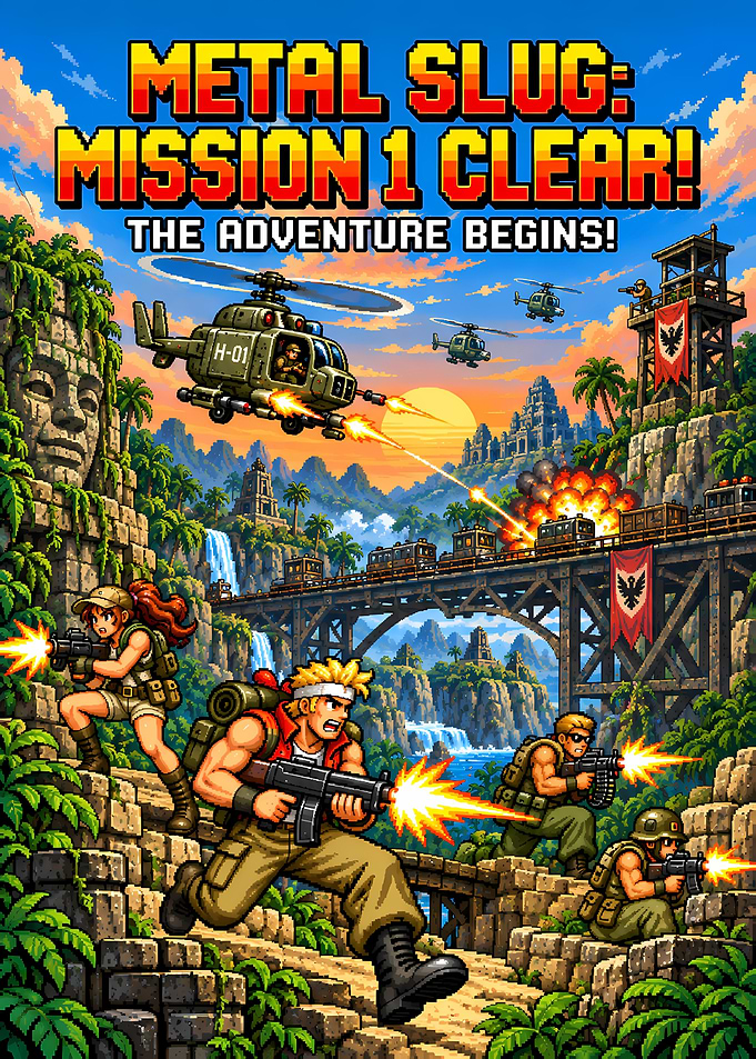Metal Slug Mission 1 Clear Poster