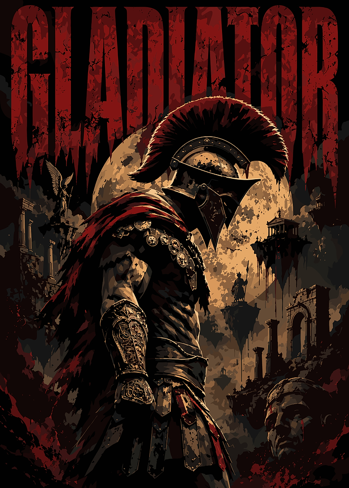 Gladiator Warrior Roman Fantasy Poster