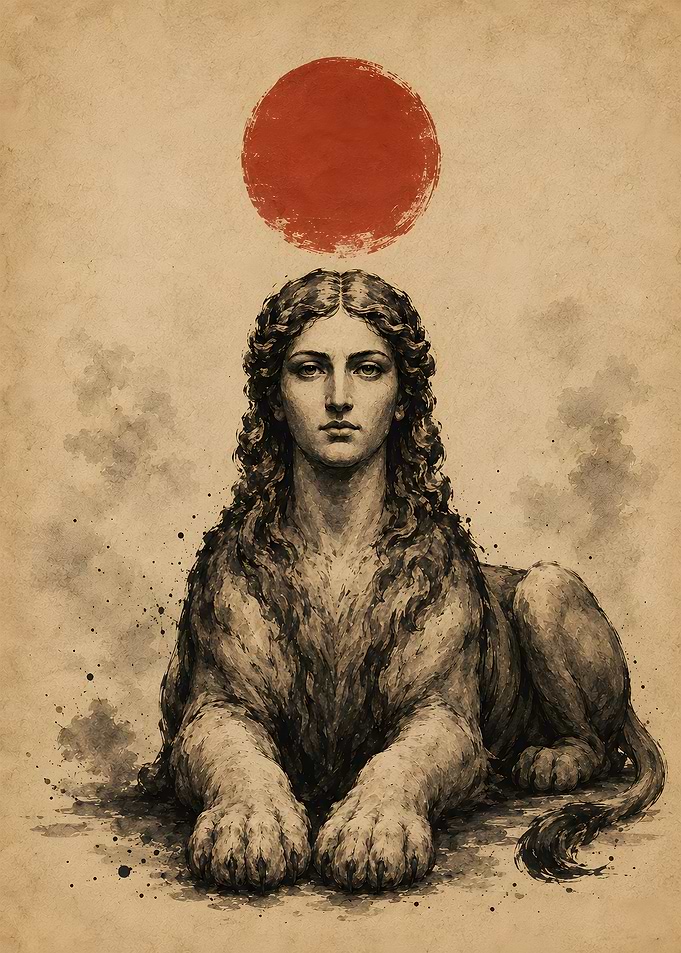 Ancient Sphinx Crimson Crown