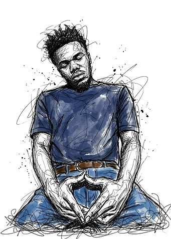 Baby Keem Scribble Art