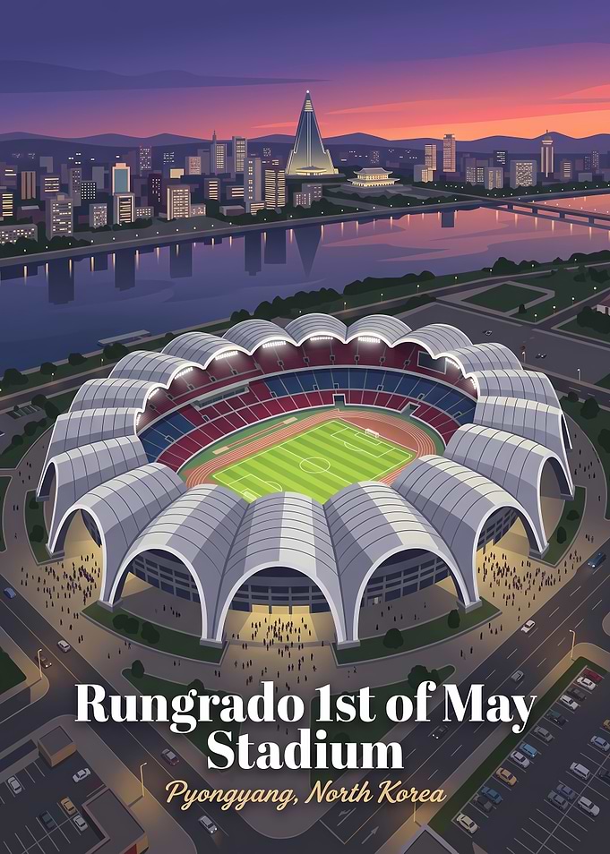 Rungrado 1st of May Stadium Poster