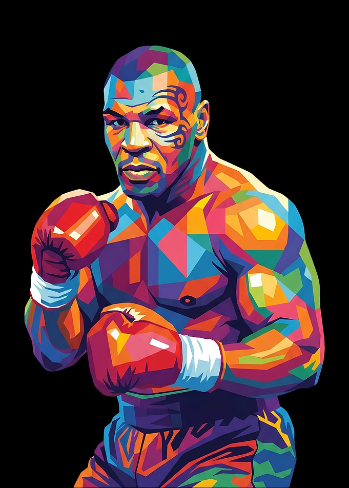 Mike Tyson Pop Art Portrait