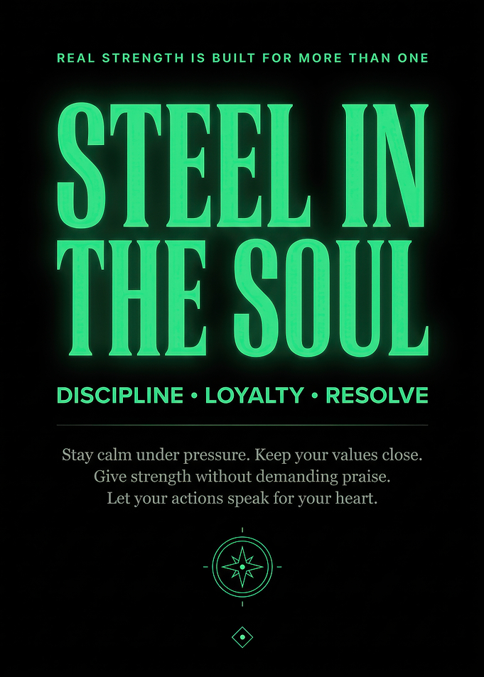 Steel in the Soul Inspirational Poster