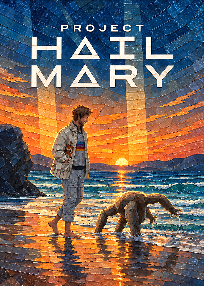 Project Hail Mary Mosaic Art