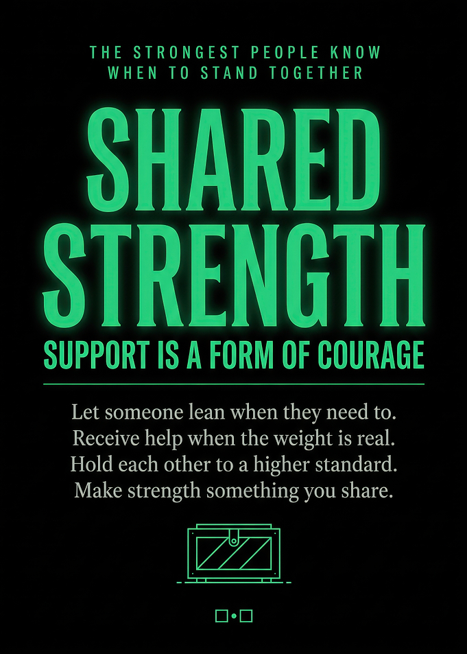 Shared Strength Inspirational Quote Poster