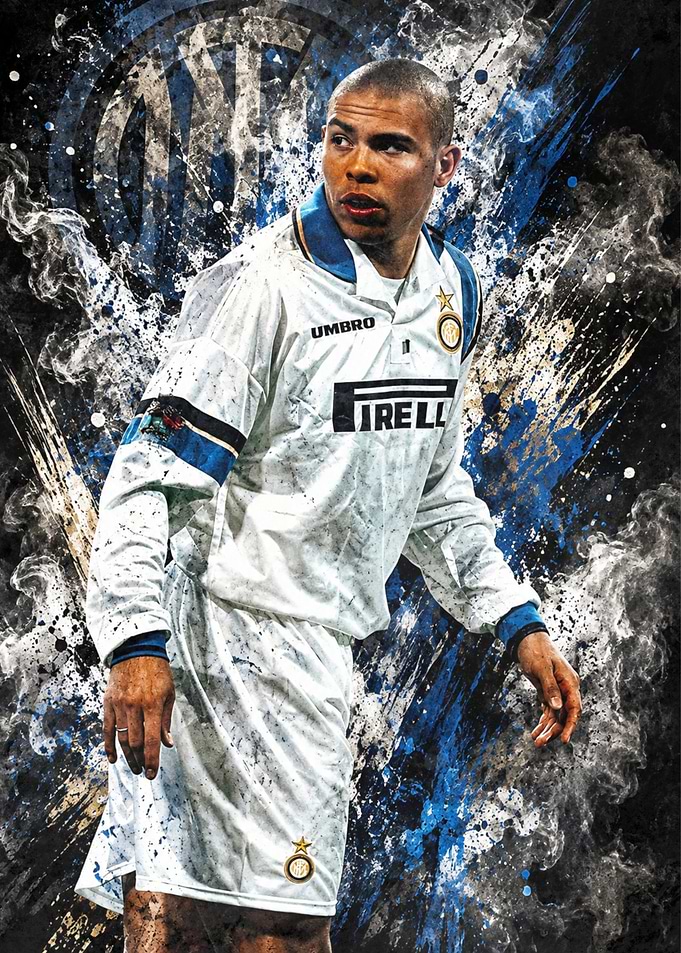 Ronaldo Nazario Inter Milan Poster