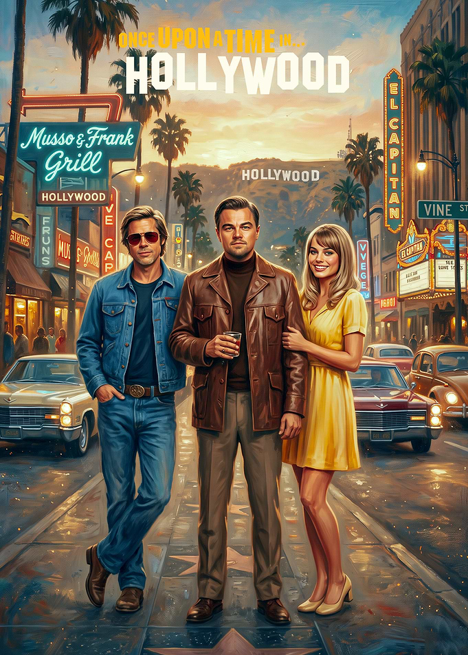 Once Upon a Time in Hollywood Poster