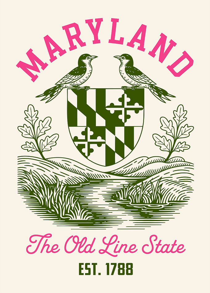 Maryland State Emblem Graphic