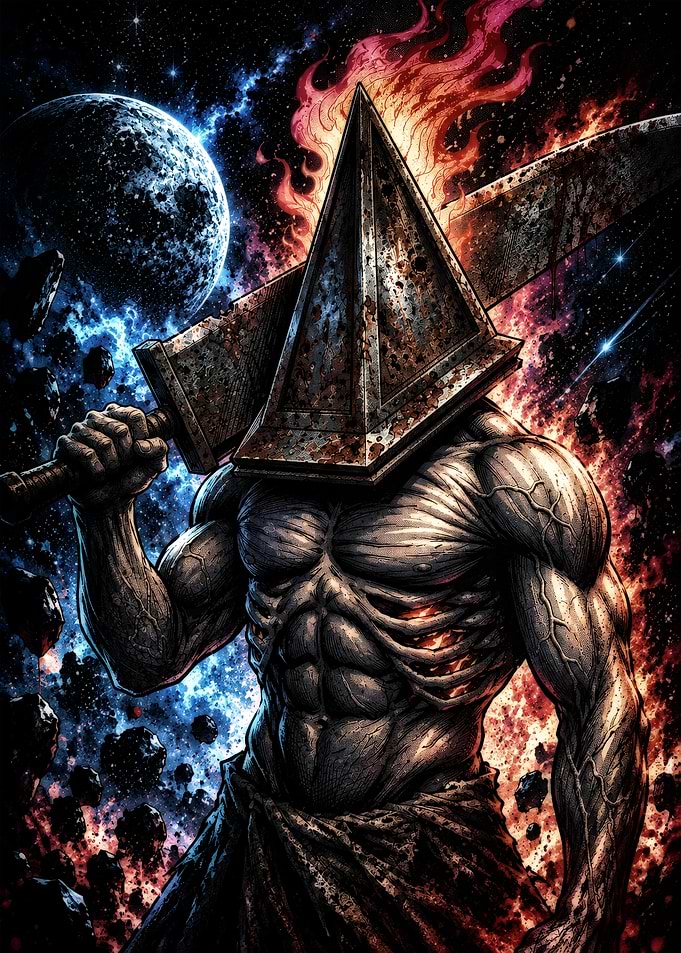 Pyramid Head in Cosmic Space