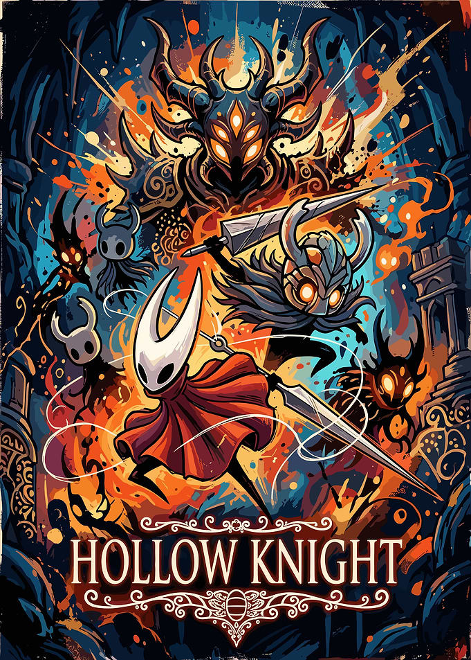 Hollow Knight Action Poster