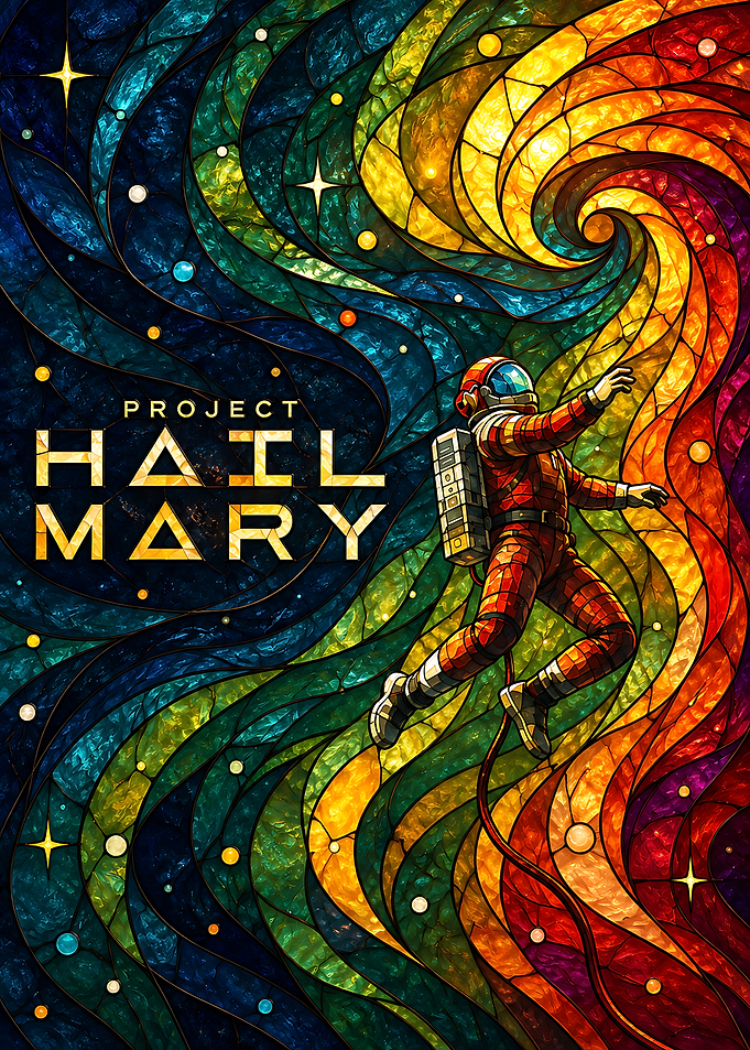 Project Hail Mary Stained Glass Art