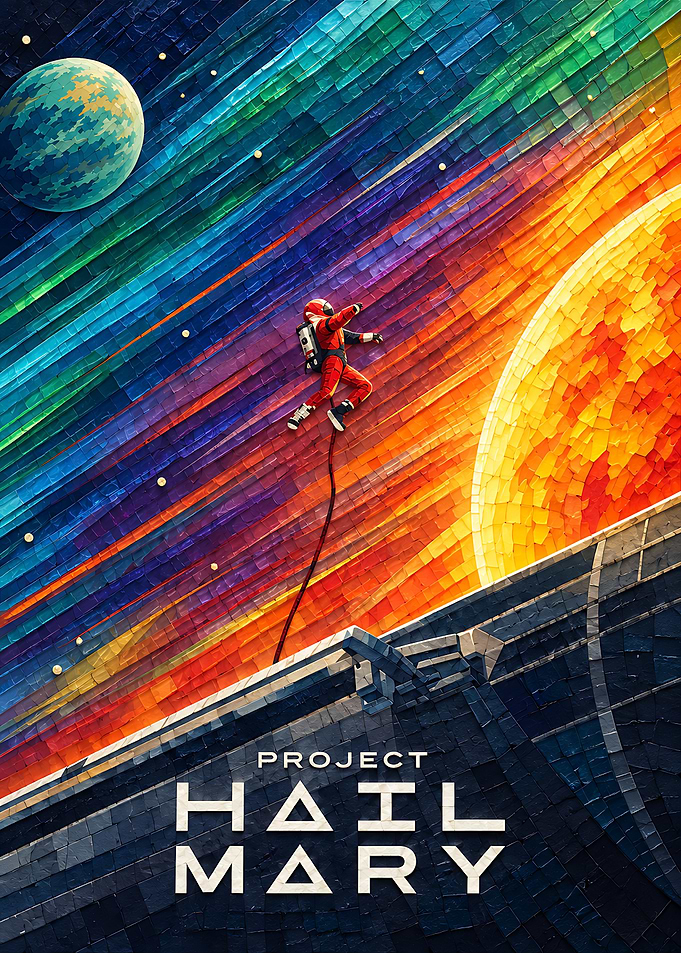 Project Hail Mary Space Poster