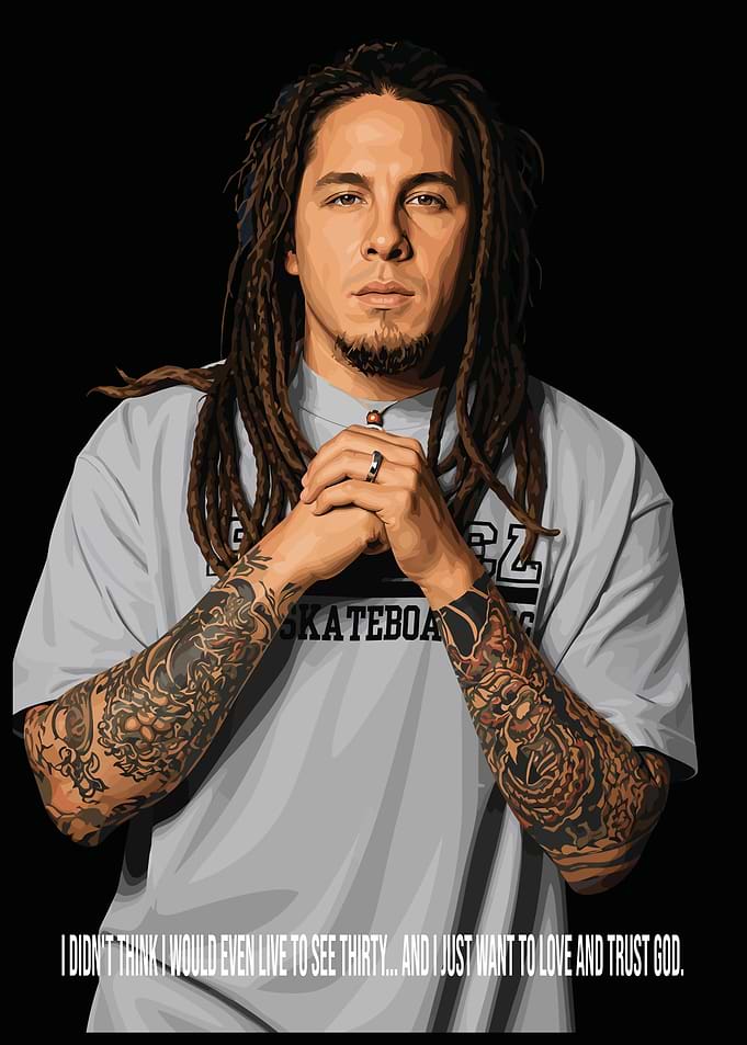 Portrait of P.O.D. Singer Sonny Sandoval