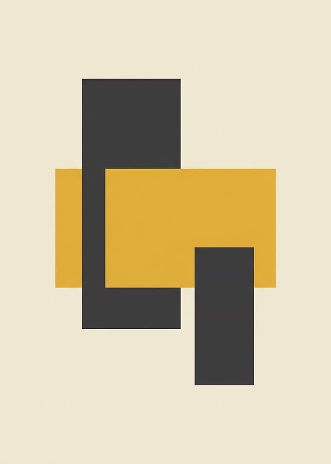 Minimalist Geometric Abstract Composition