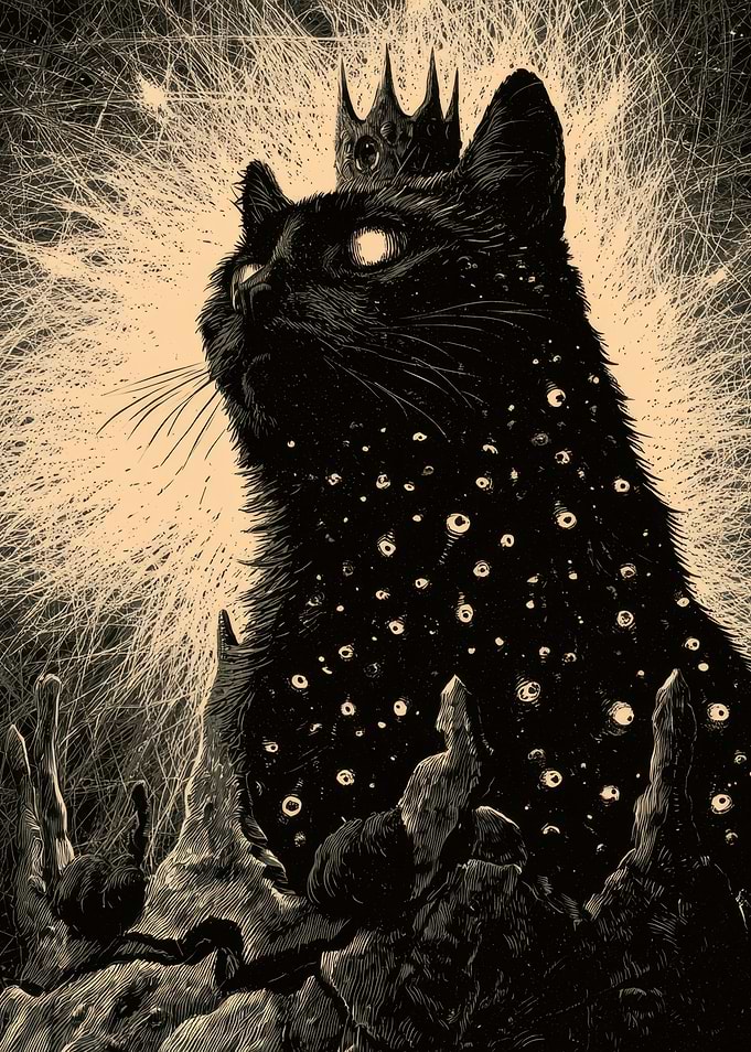 Gothic Celestial Cat King