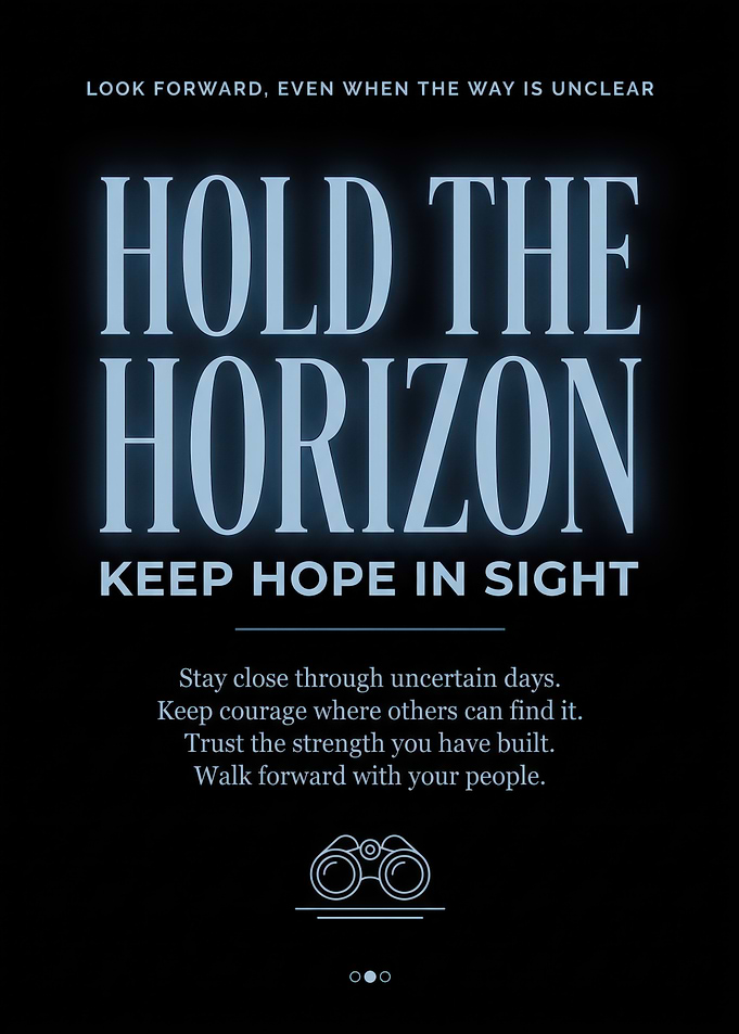 Hold The Horizon Inspirational Poster