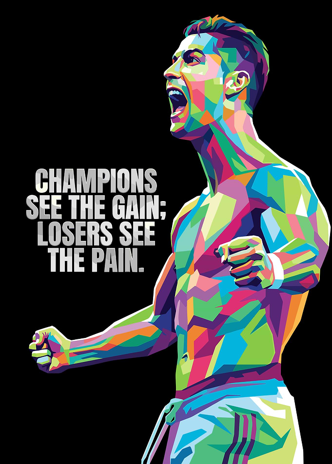 Cristiano Ronaldo WPAP Pop Art Poster