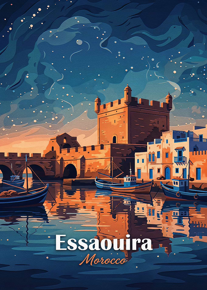 Essaouira Morocco Travel Poster