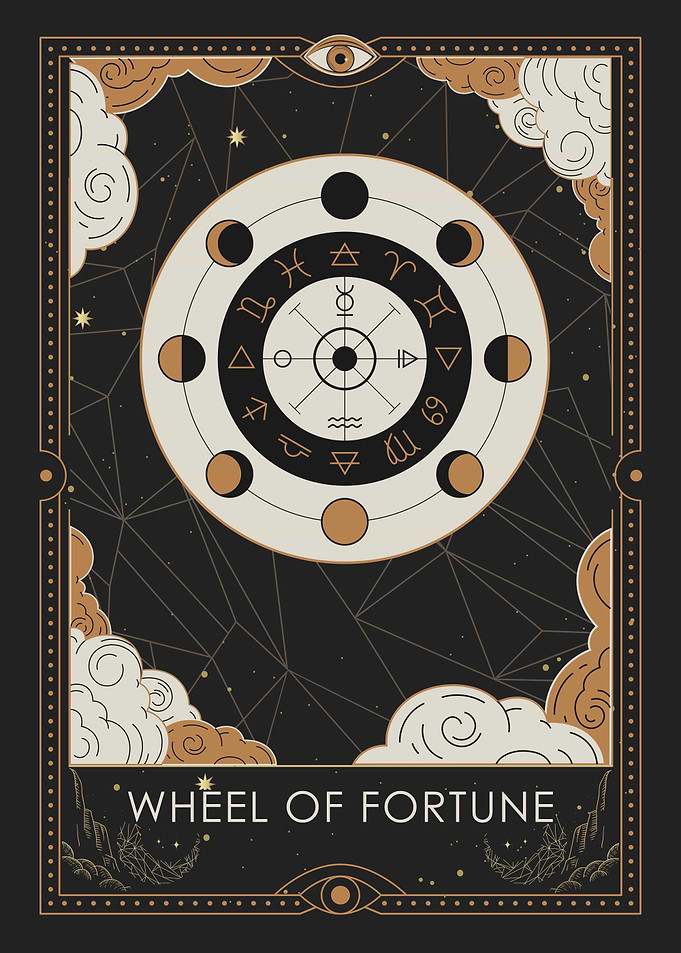 Wheel of Fortune Tarot Card Design