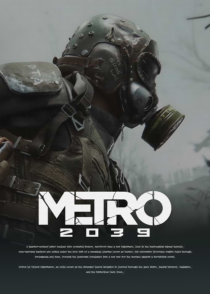 Metro 2039 Post-Apocalyptic Soldier Poster