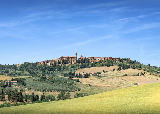 Pienza - Tuscan Hilltop Village Landscape