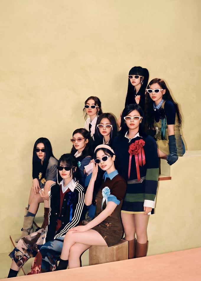 TWICE Group Fashion Portrait Poster