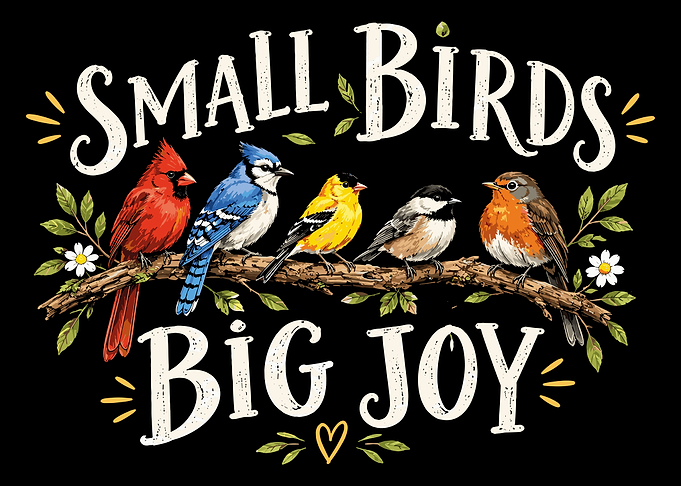 Small Birds Big Joy Illustration