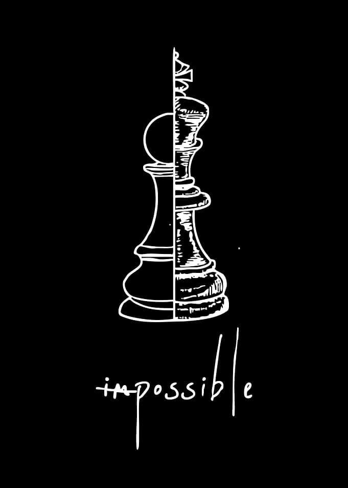 Impossible Chess Pawn to King Transformation