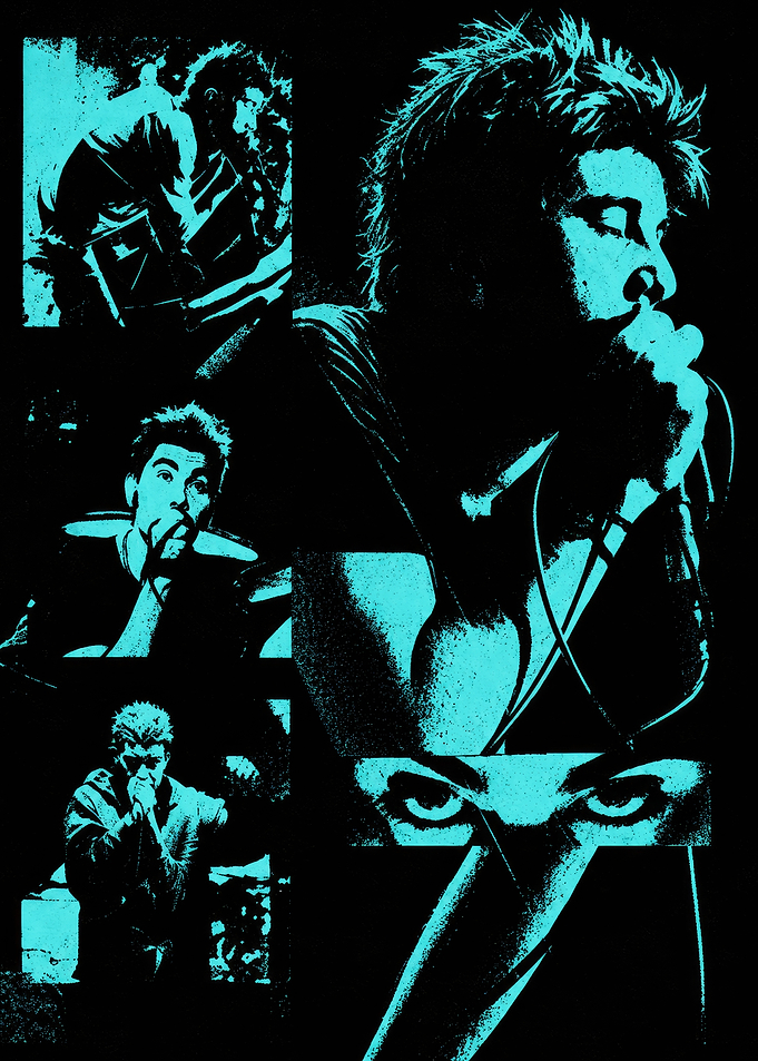 Deftones Chino Moreno Cyan Graphic Art