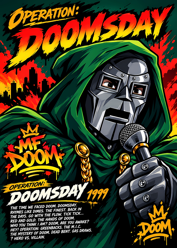 MF DOOM Operation Doomsday Poster
