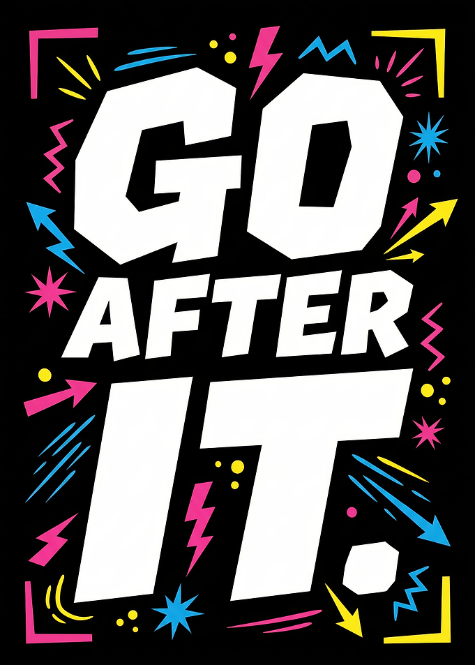 Go After It Motivational Poster