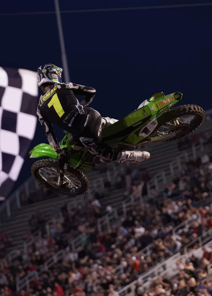 Eli Tomac Motocross Jump