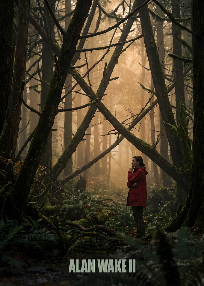 Alan Wake 2 Forest Poster