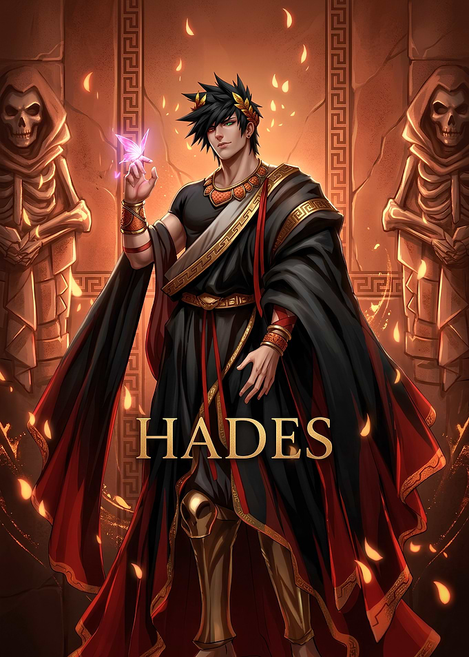 Hades God of the Underworld Illustration