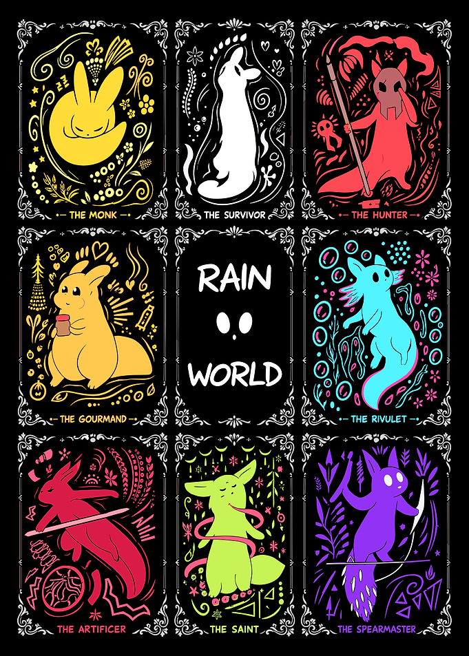 Rain World Slugcat Character Poster