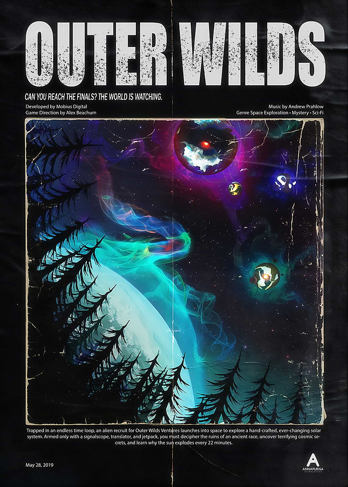 Outer Wilds Space Exploration Game Poster