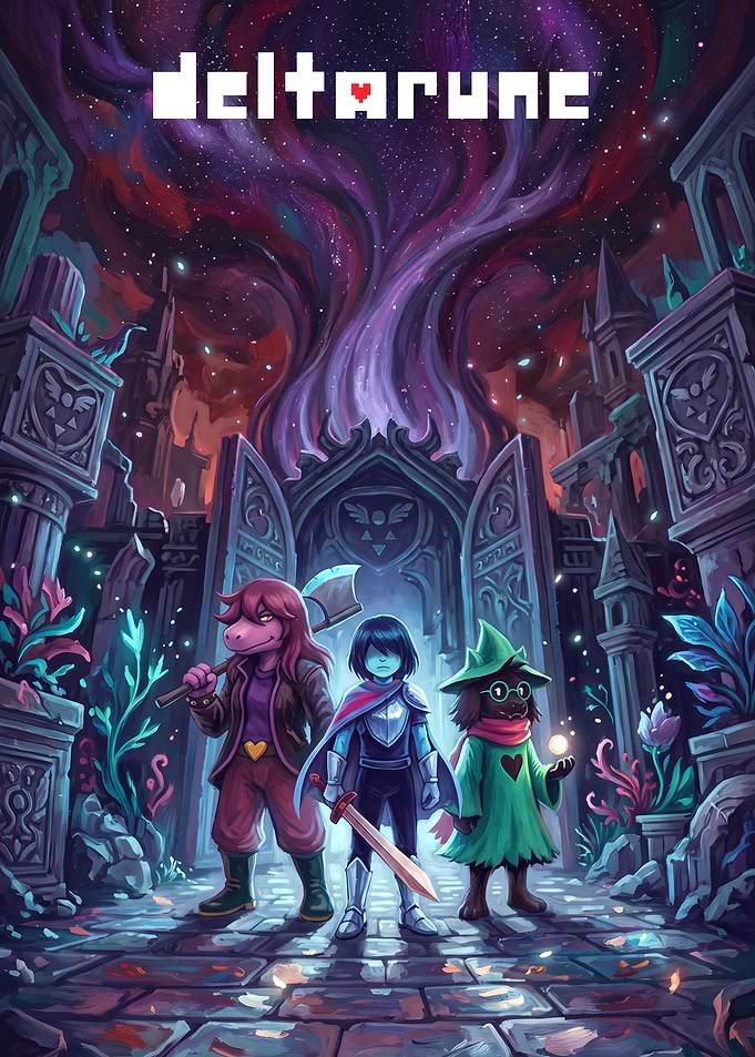 Deltarune Main Trio Fantasy Illustration