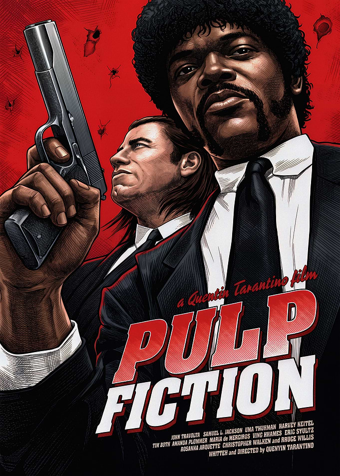 Pulp Fiction Movie Poster Art
