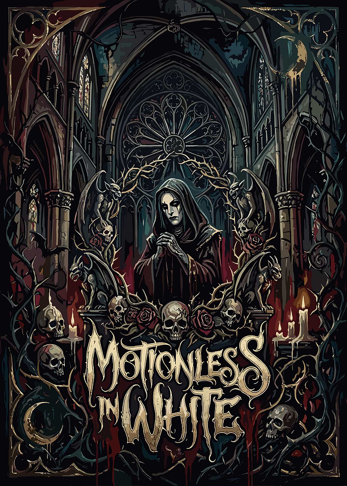 Motionless In White Gothic Cathedral Poster
