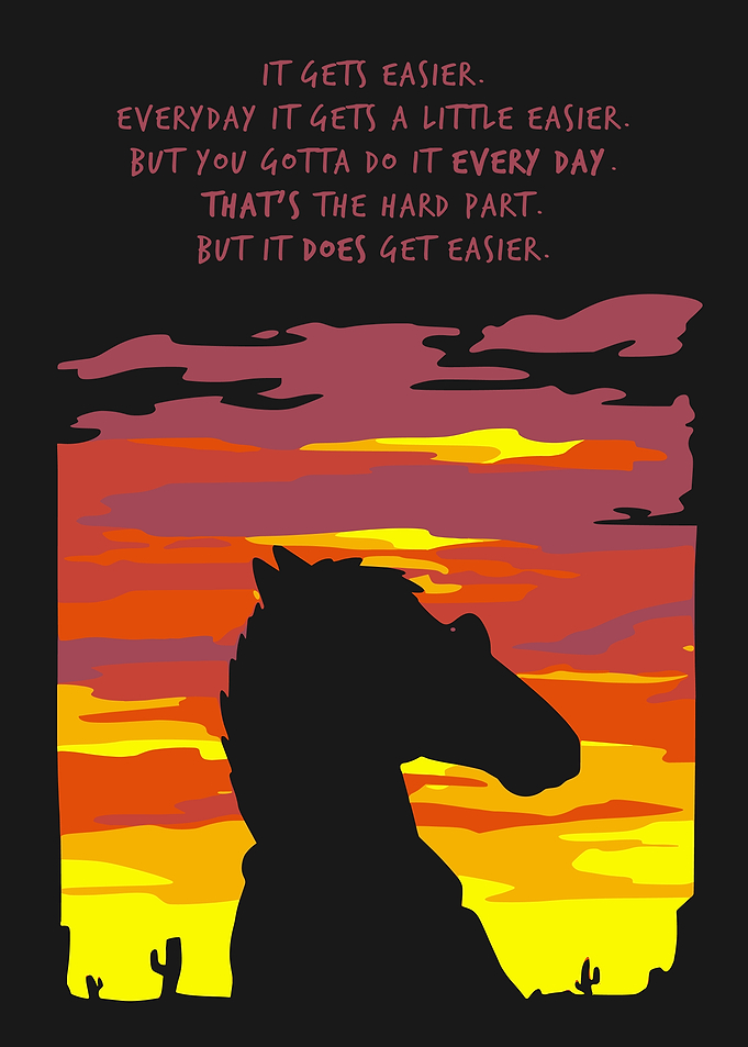 BoJack Horseman Inspirational Quote Poster