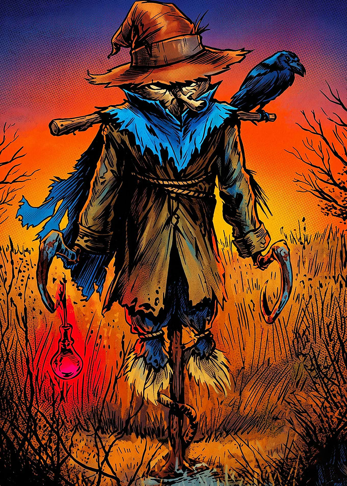 Scarecrow DC Comics Villain Illustration