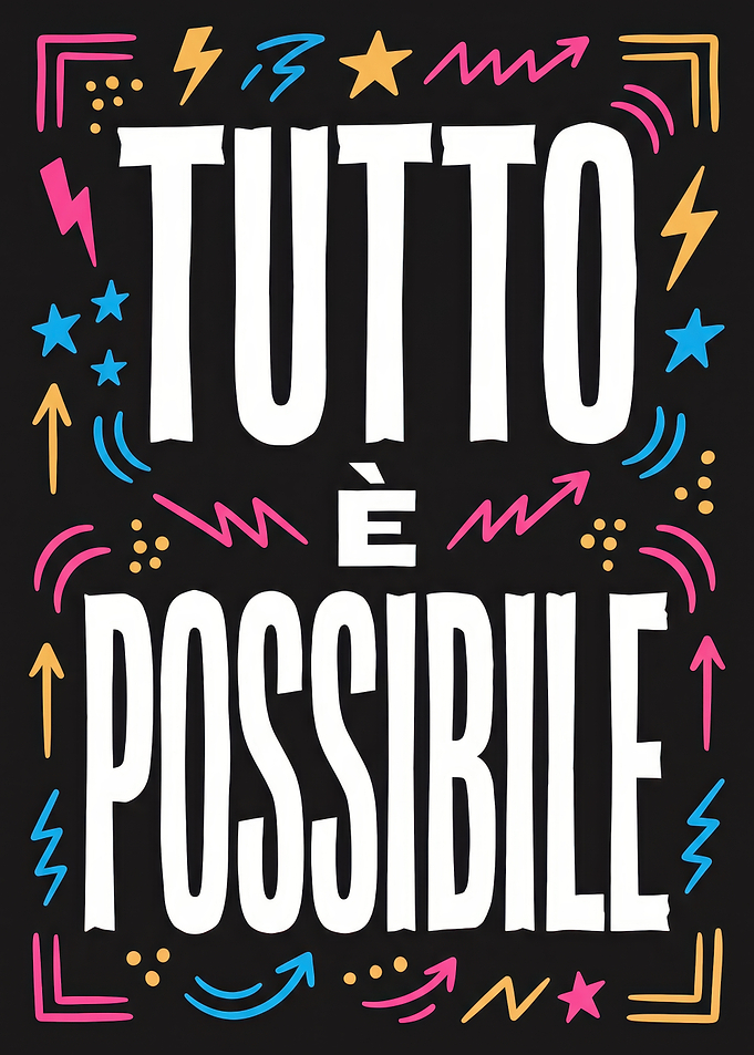 Tutto è Possibile Inspirational Quote Poster