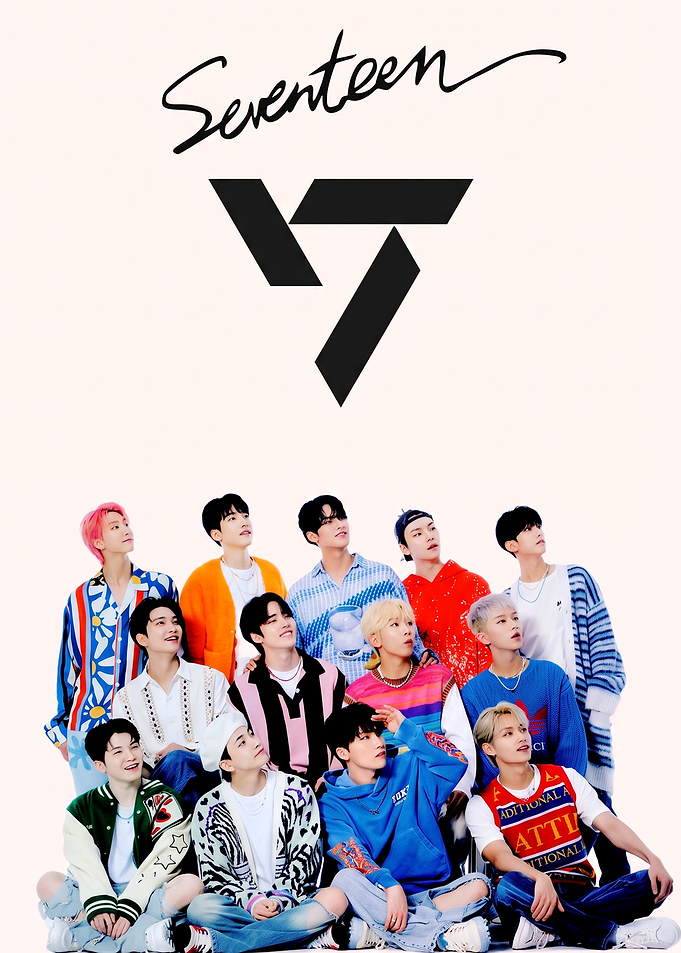 SEVENTEEN K-pop Group Promotional Poster