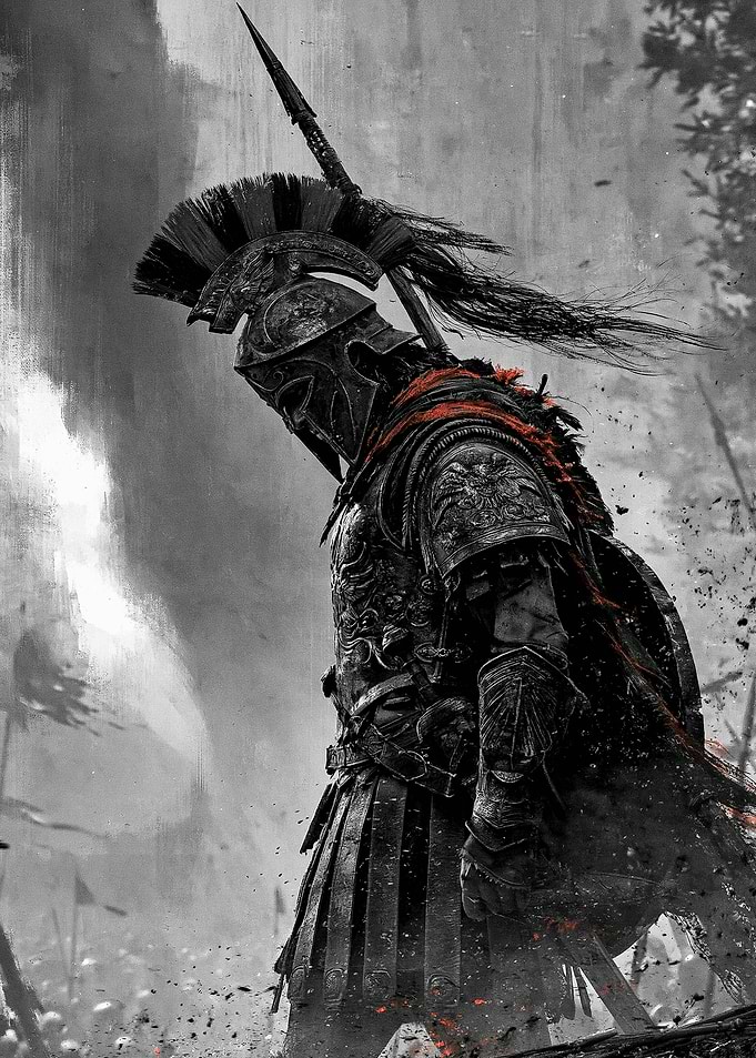Spartan Warrior in Battle