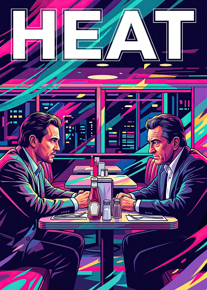 Heat Diner Scene Pop Art Poster