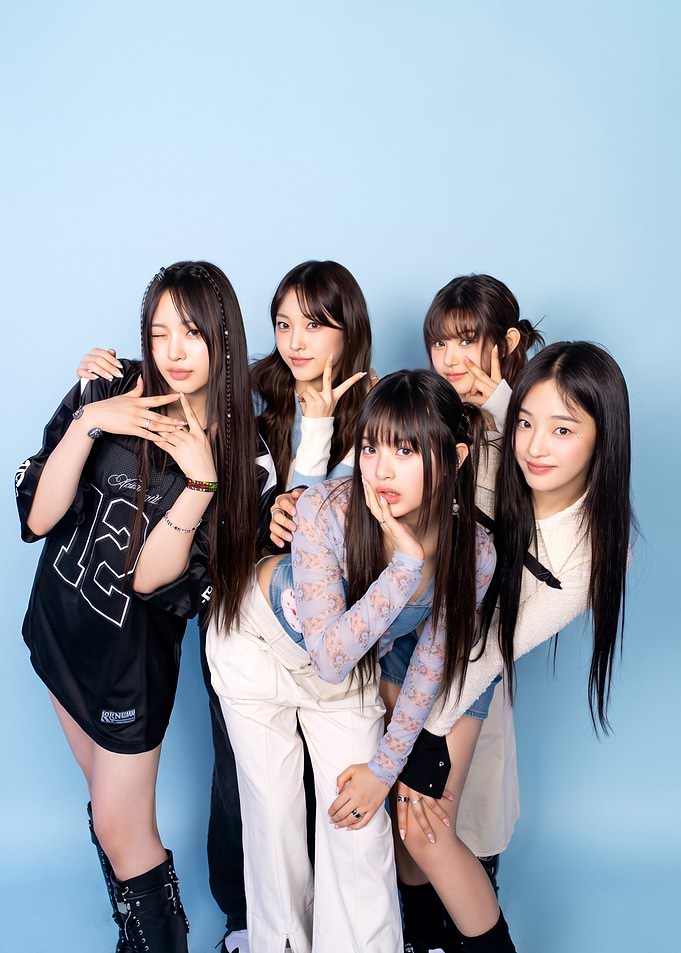 NewJeans K-pop Group Portrait Poster