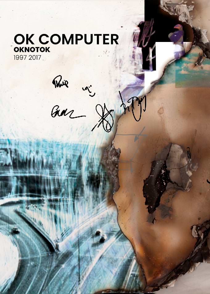 Radiohead OK Computer OKNOTOK Signed Poster