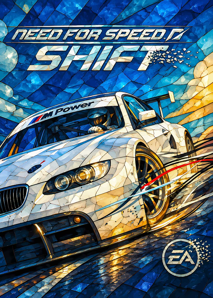 Need for Speed Shift Stained Glass